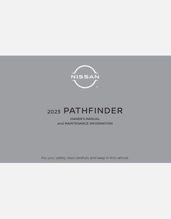 nissan pathfinder 2023 owners manual in english